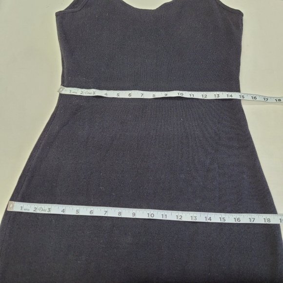 Worth Tank Sweater Dress Womens S Black Midi Minimalist‎ Classic Capsule - Picture 9 of 11